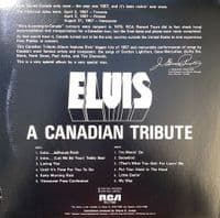 ELVIS PRESLEY A Canadian Tribute Vinyl Record LP US RCA 1978 Gold Vinyl